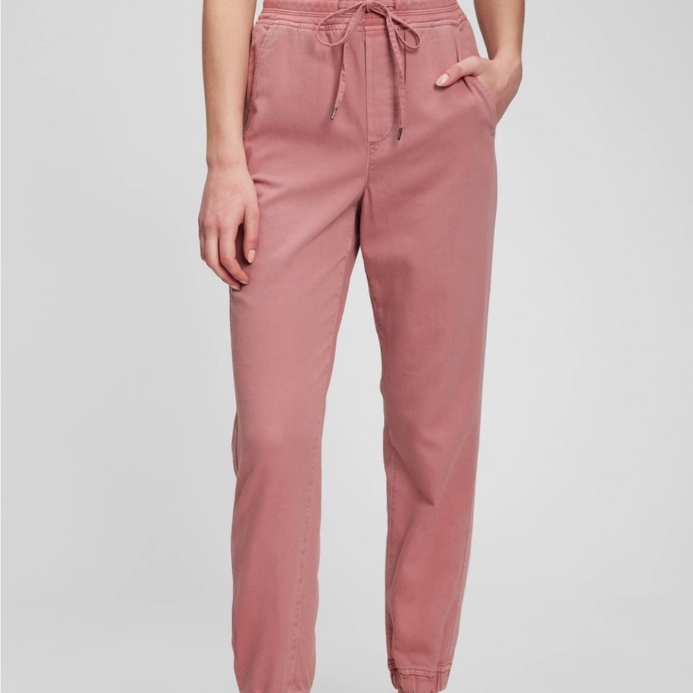 GAP Pink Jogger Track Pants with Drawstring Waistband Medium Tall